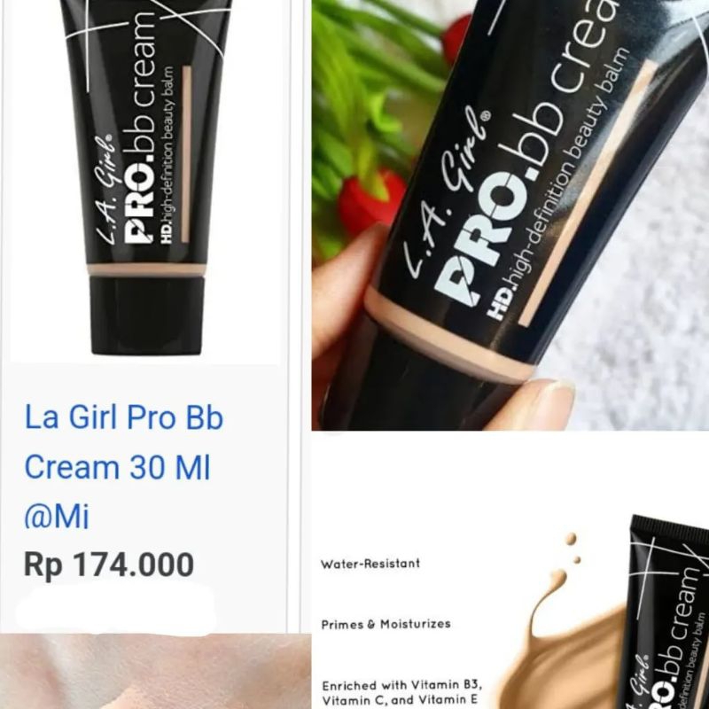 LA Girl Pro BB Cream Hd High Definition Beauty Balm Light Medium