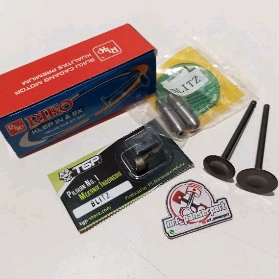 KLEP SET BLITZ R JOY/ATHLETE//PAYUNG KLEP IN/EX+KARET SEAL KLEP/SIL BOS KLEP KAWASAKI ZX 130 EDGE RI