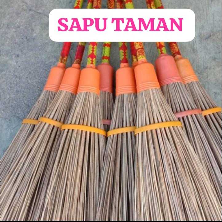 COD SAPU TAMAN GAGANG KAYU / SAPU LIDI SERBAGUNA GAGANG KAYU PANJANG / SAPU GAGANG PANJANG