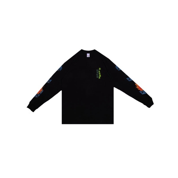 EASYBEATS HEAVY WEIGHT TSHIRT KAOS EYES LONG SLEEVE BLACK 20S