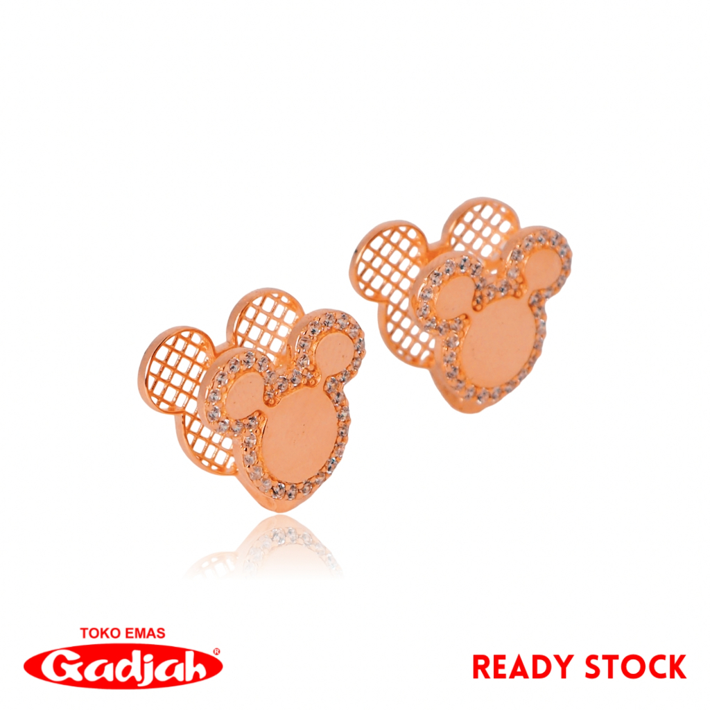 Anting Emas Jepret Mickey Mouse Krawang Belakang - Toko Emas Gadjah