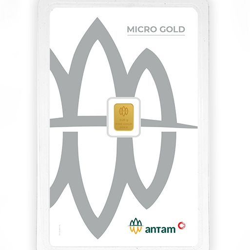 Logam Mulia Emas Micro Gold Antam x / Hartadinata Abadi / UBS 0.25 gram Batangan Micro Gold 24k Hadi
