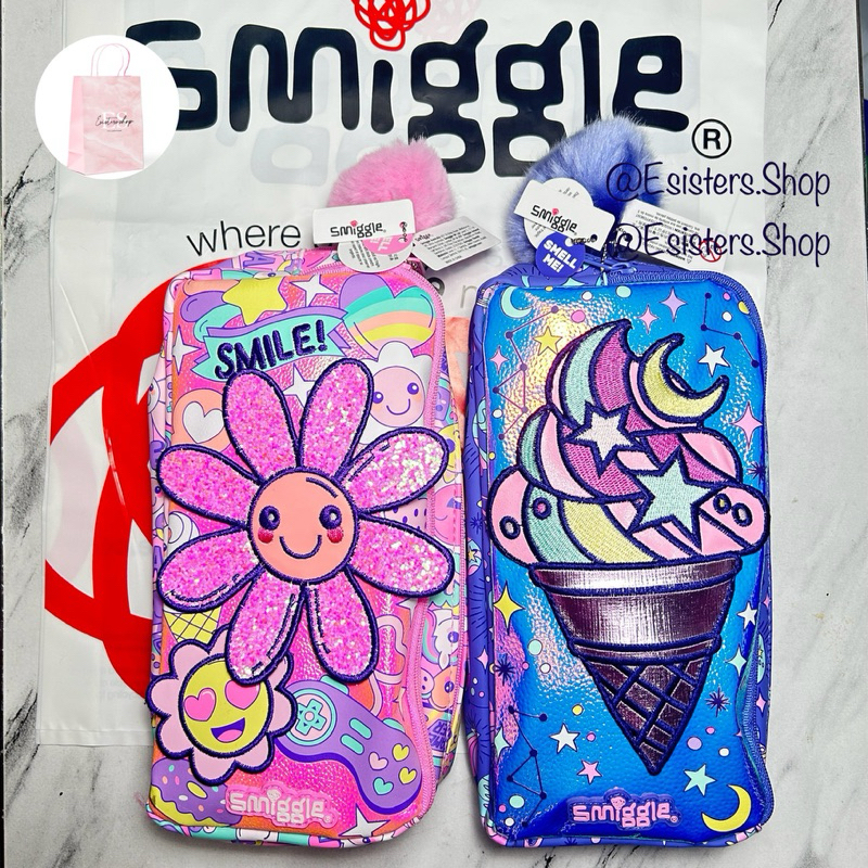

SMIGGLE Pencil Case Pocket Original | Tempat Pensil Smiggle Anak Ori