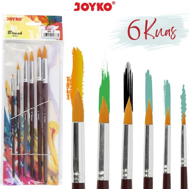 

Model Unik Kuas Round Set 6pcs 2468112