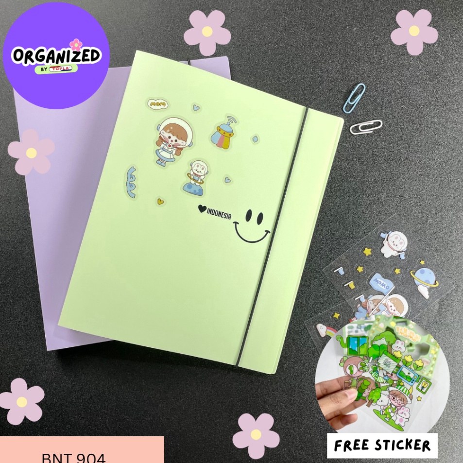 

Murah Gembira TOPLA Binder A5 Pastel Binder lucu Binder A5 26 Lubang