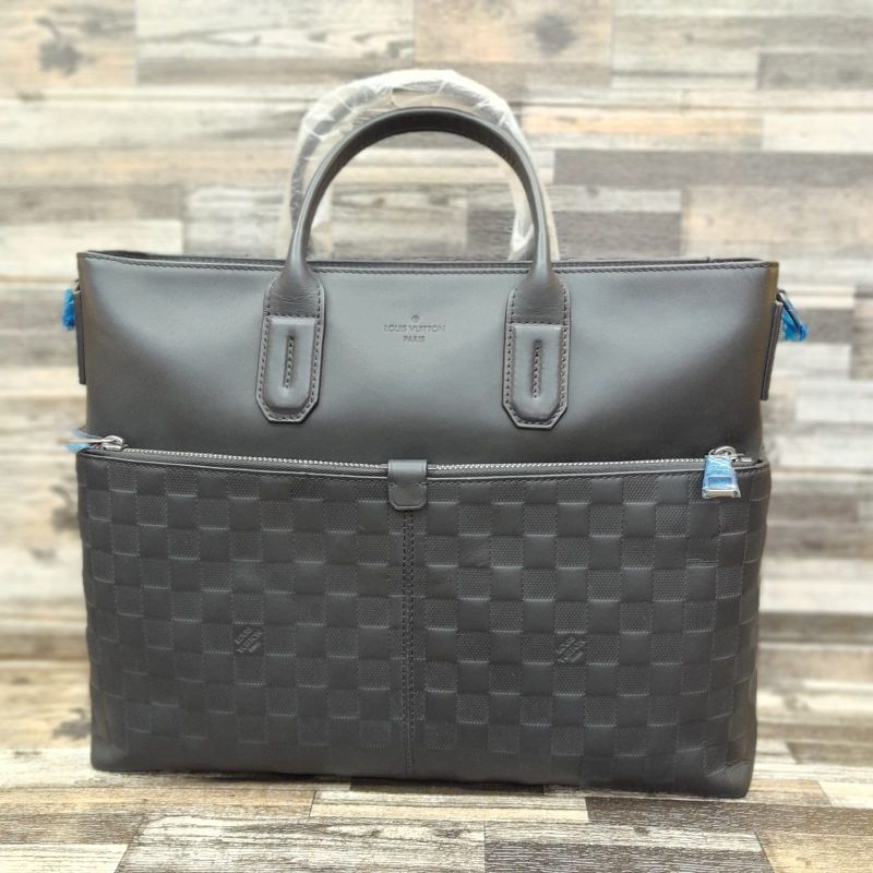 TAS KANTOR DOKUMEN LOUIS VUITTON BRIEFCASE LV TAS KERJA LAPTOP IMPORT SUPER VIP LS 7786