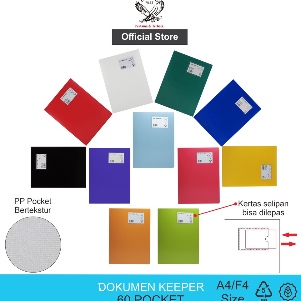 

Best Produsen Dokumen Keeper Clear Holder Document Keeper Display Book EAGLE A4 F4 6 Pocket