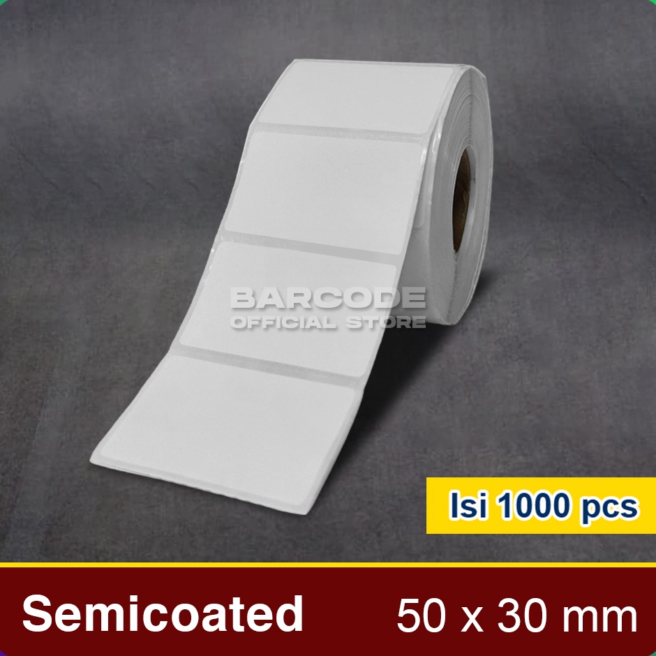 

First Hand Semicoated 5 x 3 mm 5x3mm 5x3 Kertas Sticker Label Barcode 1 Line