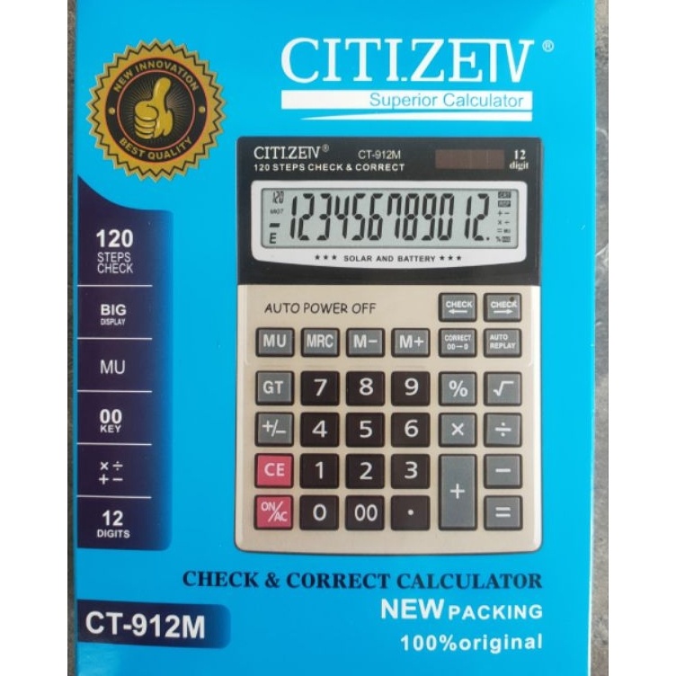 

Paling Terjamin KALKULATOR CT912M kalkulator 12digit 2POWER