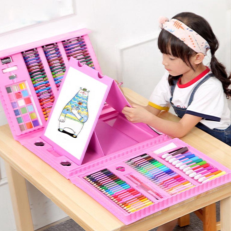 

KODE D5M7 SEJAHTERA SELALU Alat Lukis Set 28pcs Crayon Mewarnai Pensil Krayon Warna Alat Menggambar atau Mewarnai