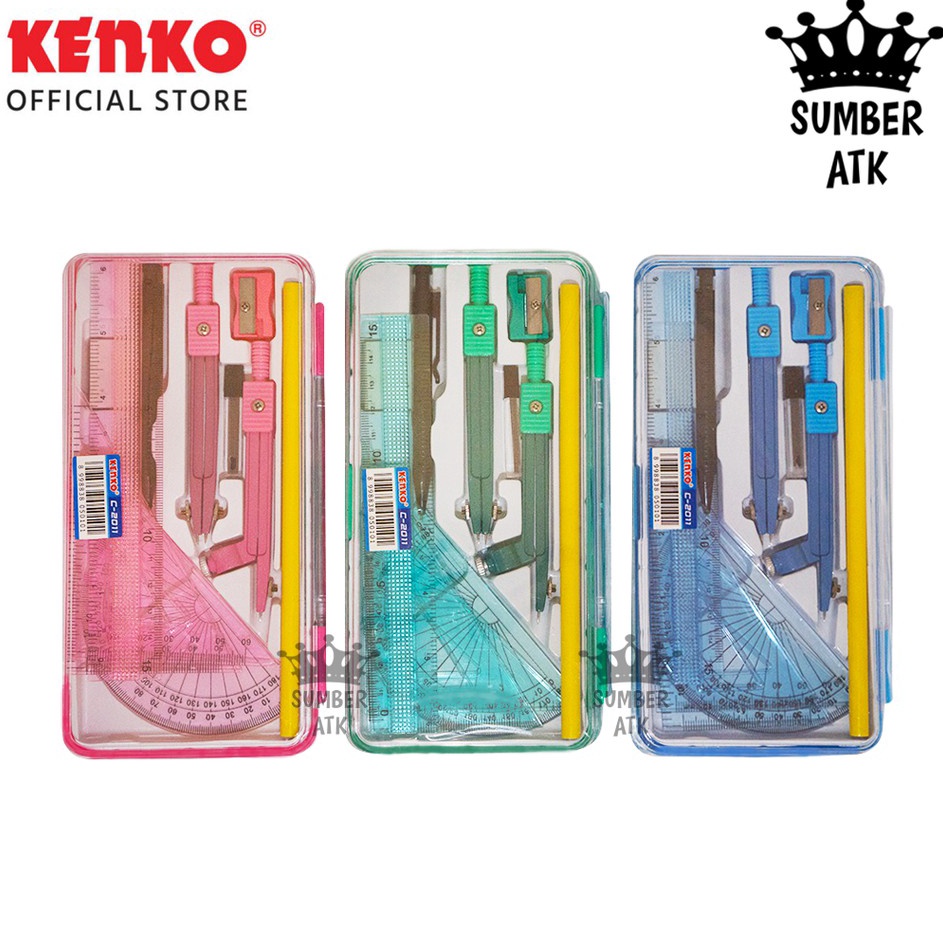 

Produk Baru Compass Kenko C211 compas Jangka Set Alat Tulis 1 PCS