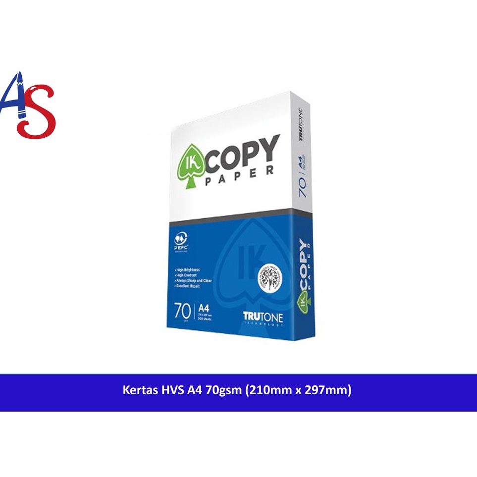 

Obral Terbaik Kertas HVS A4 IK Copy Paper 7gsm 21 x 297 mm