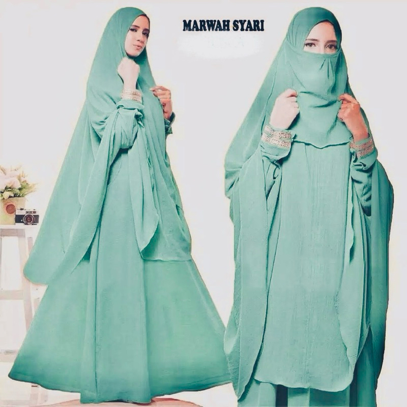 GAMIS MARWAH SYARI SET CADAR//GAMIS TERMURAH//GAMIS SET CADAR//GAMIS SYARI TERBARU