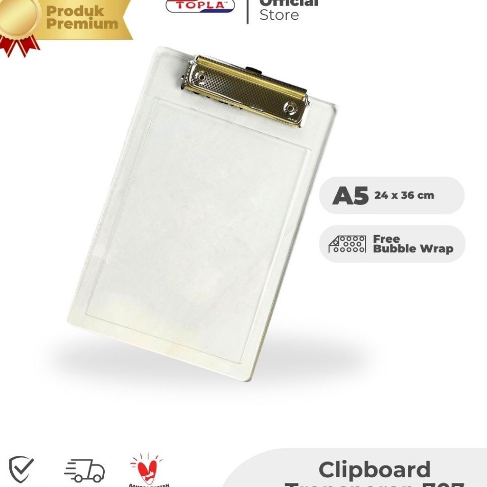 

Paling Populer Topla Clip Board 77 A5 Papan Tulis Berjalan Ukuran A5 untuk Restoran dan Cafe