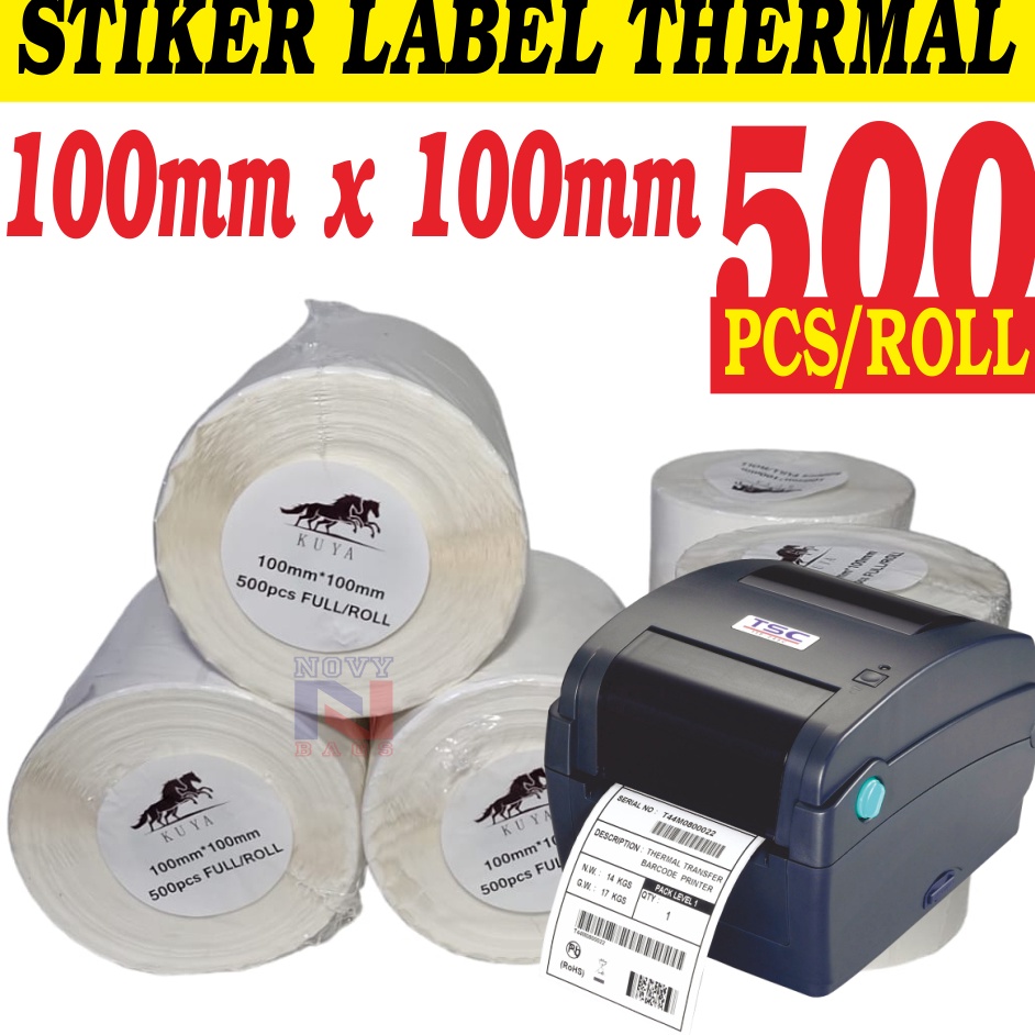 

Hadir Terbatas STIKER THERMAL STIKER LABEL BARCODE RESI 1X1MM ISI 5ROLL Harga 1 Pcs