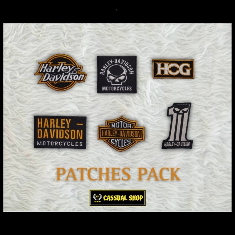 PATCH EMBLEM BORDIR HARLEY DAVIDSON