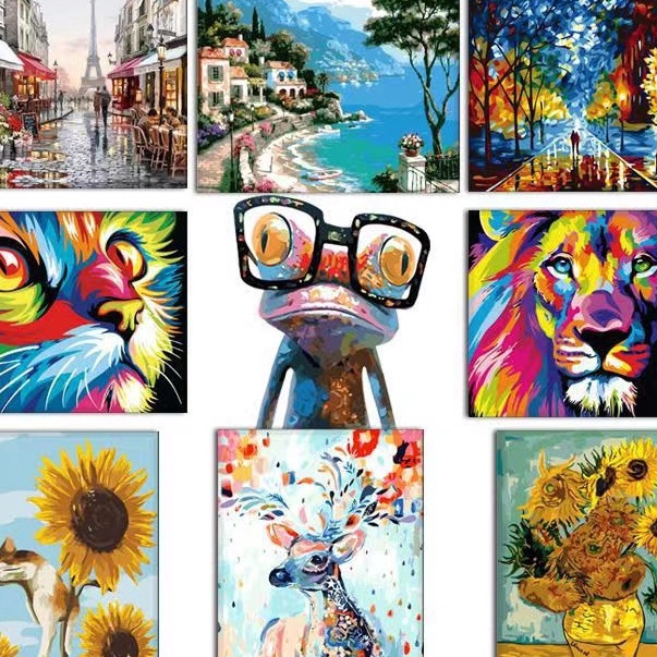 

Produk Istimewa DIY CANVAS PAINTING BY NUMBER KIT DIGITAL OIL PAINTING DIY PAINT BY NUMBER LUKISAN 4X5CM PAINTING KIT NO FRAME