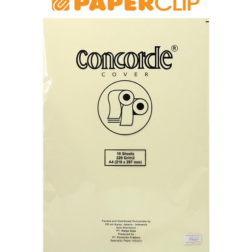 

Best Order COVER A4 CONCORDE 8231 221