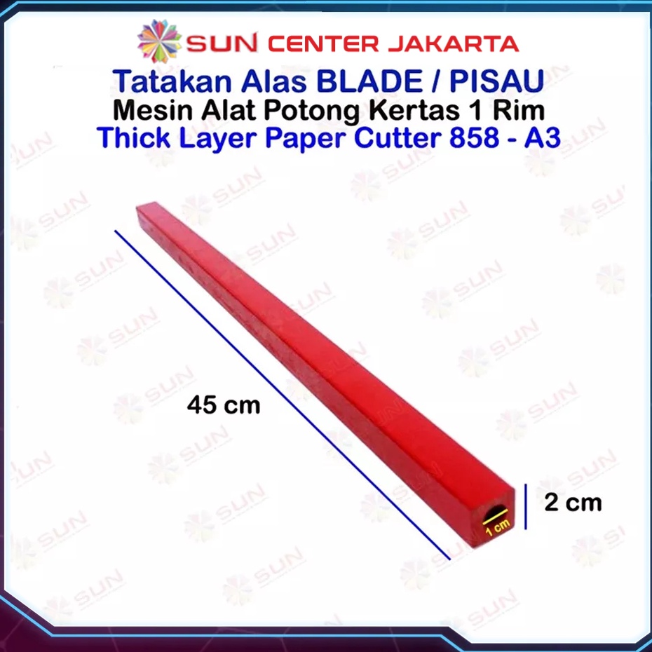 

Kualitas Handal Cutting Stick Tatakan Pisau Mesin Potong Kertas 1 rim 858 A3 868 A3 dan 858 868 A4