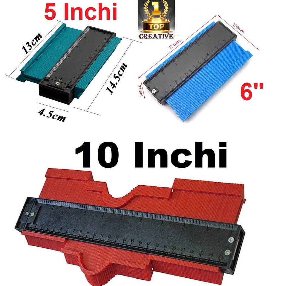 

Borong Produk Pengukur kontur alat copy bentuk Contour Duplicator Profile Copy Gauge copy ruller Counture Gauge
