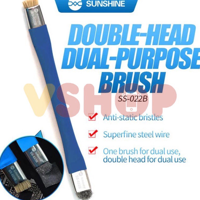 

KODE D12L KUAS LEMBUT KUAS KAWAT ANTISTATIC BRUSH SUNSHINE SS22B 2IN1
