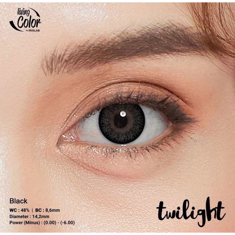 Softlens Mini Black / Hitam Diameter 14.2mm Normal, Minus