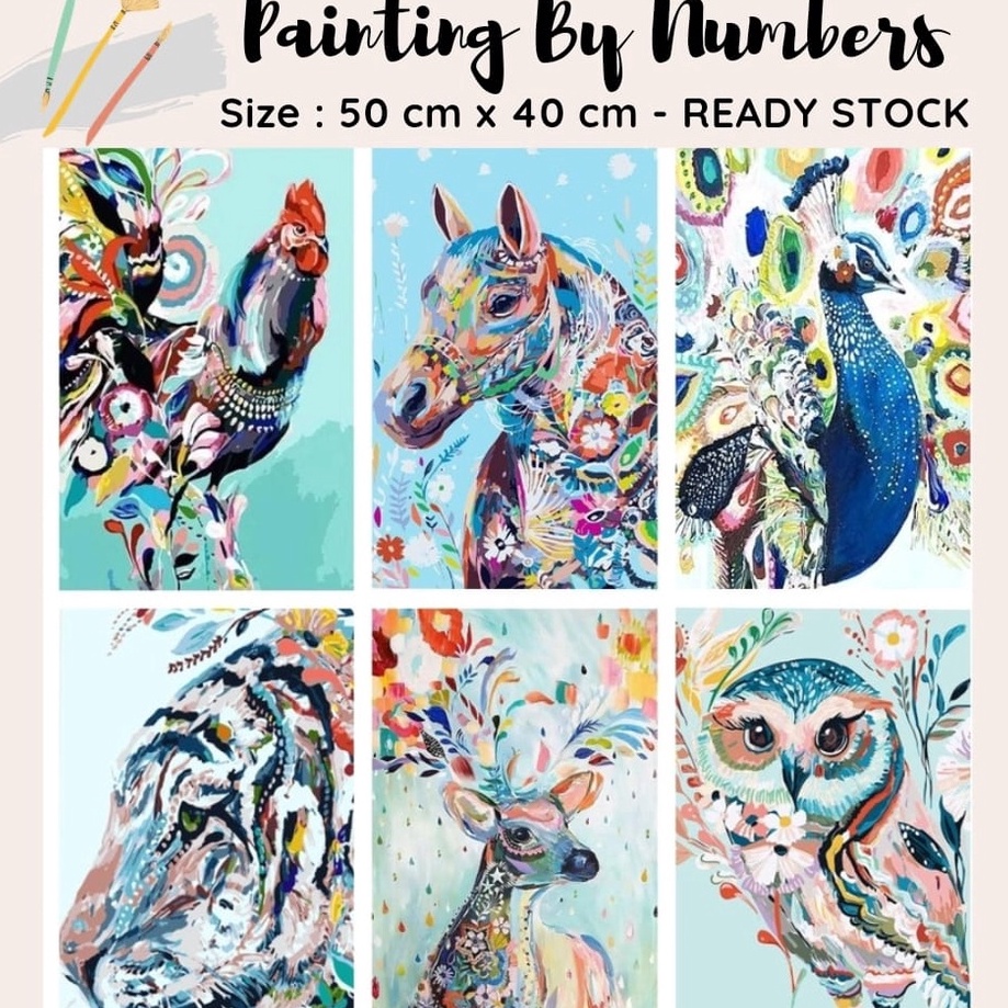 

Model Populer DIY paint by numbers 5 x 4 cm ready jakarta ANIMAL EDITION