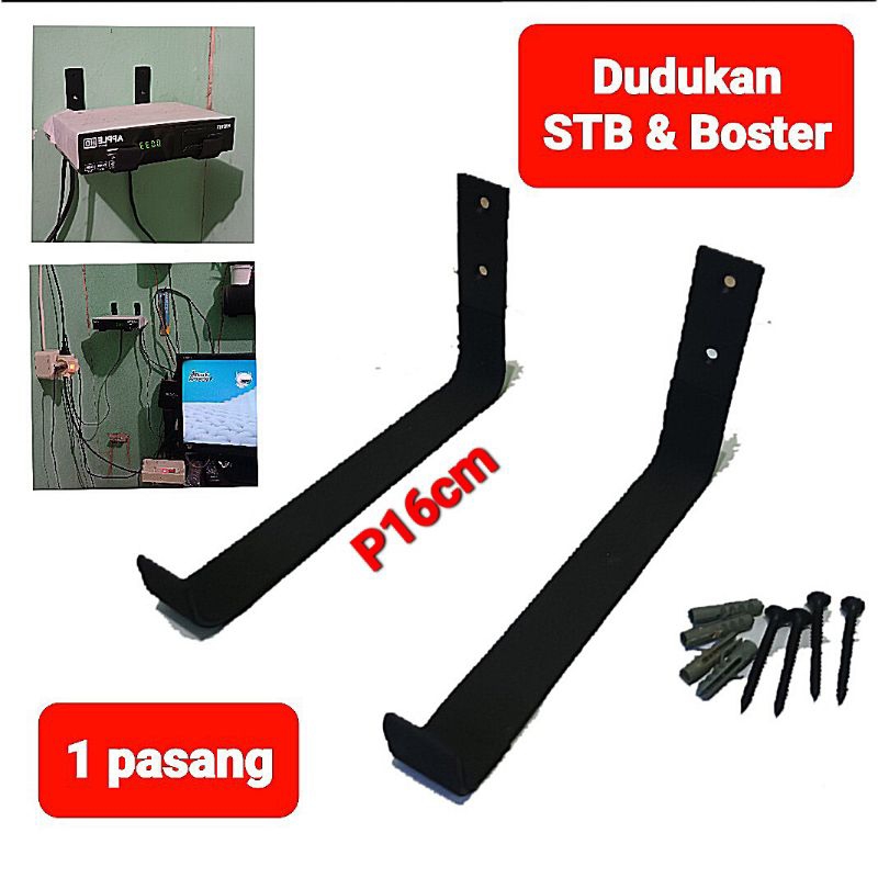 Braket dinding STB TV digital receiver parabola