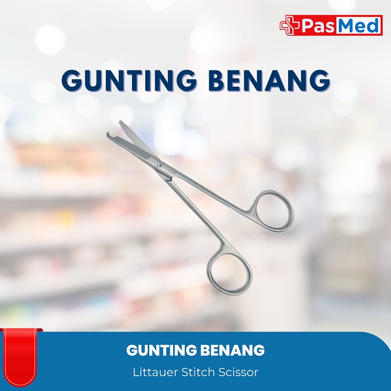 

KODE X73O Gunting Benang Operasi Littauer Stitch Scissor