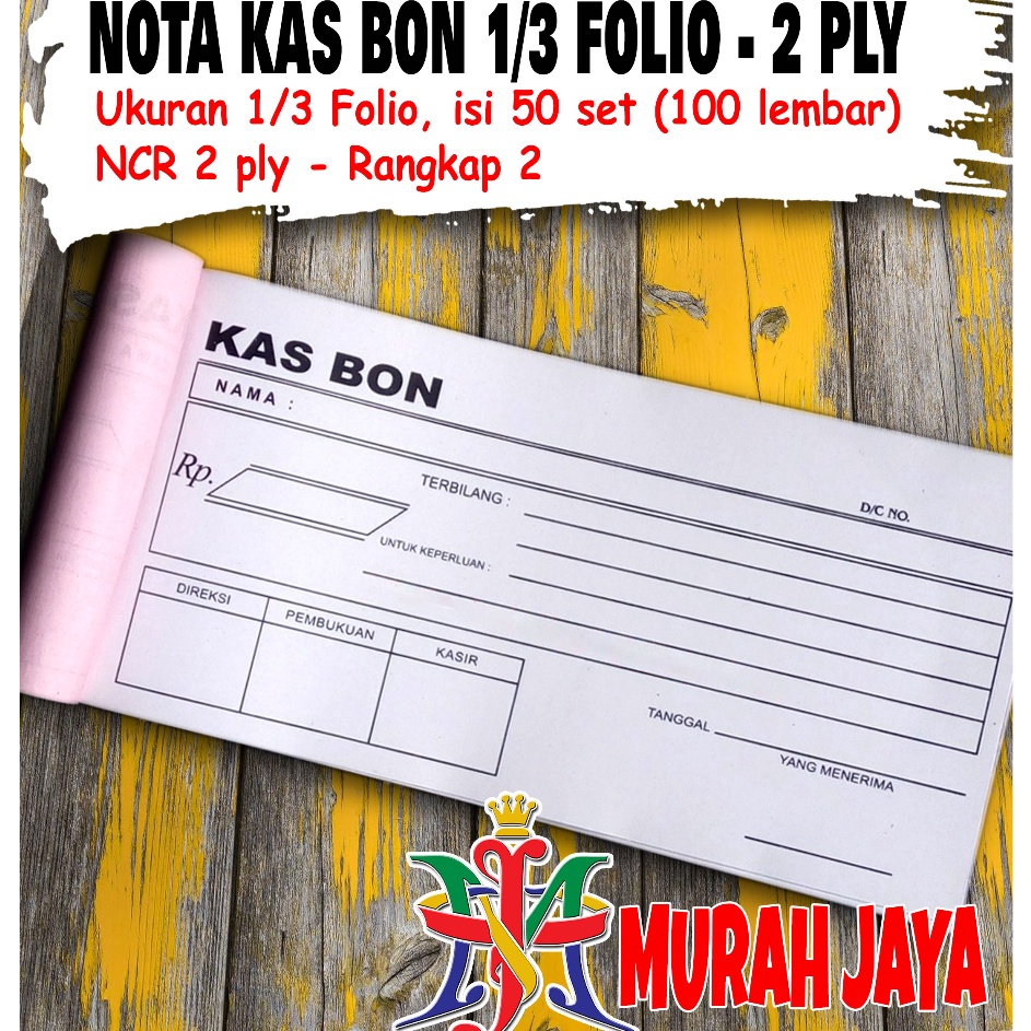

Segera Miliki NOTA KAS BON KAS BON NCR 2PLY RANGKAP 2 BUKU ADMINISTRASI KAS KEUANGAN AKUNTANSI FINANCE PETTY CASH