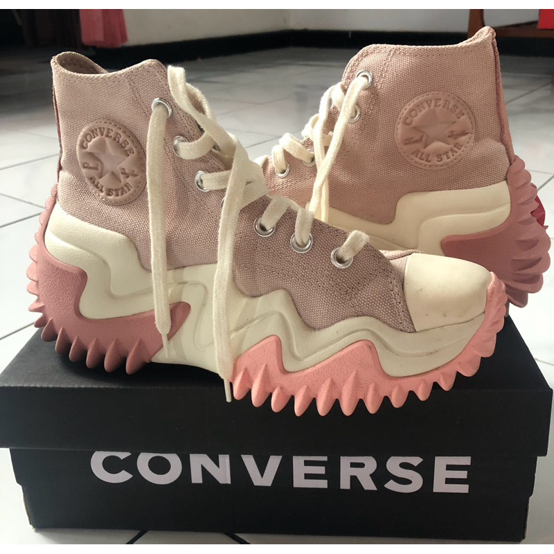 (PRELOVED) Converse Run Star Motion High Platform Pink Rust/Stone Mauve