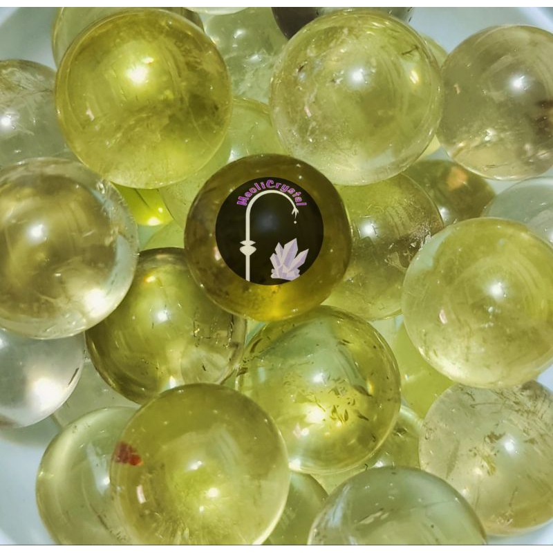 Citrine Ball Brazil High Quality Clear Crystal Bening Premium