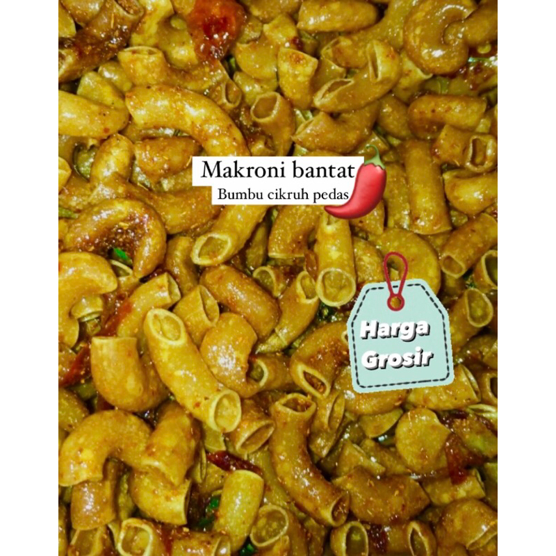 

MAKRONI BANTAT SUPER PEDAS DAUN JERUK GURIH KRIUK CEMILAN PEDAS