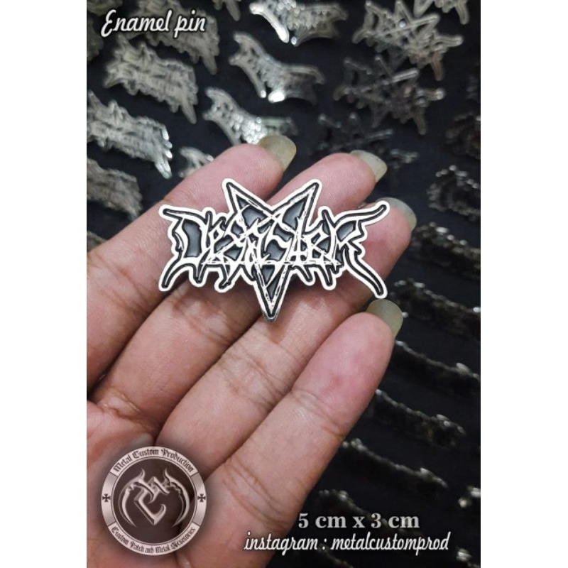 Enamel Pin Badge Metal Desaster / Pin Badge / Pin Metal / Enamel Pin Besi Cor / Enamel Pin Besi / Em