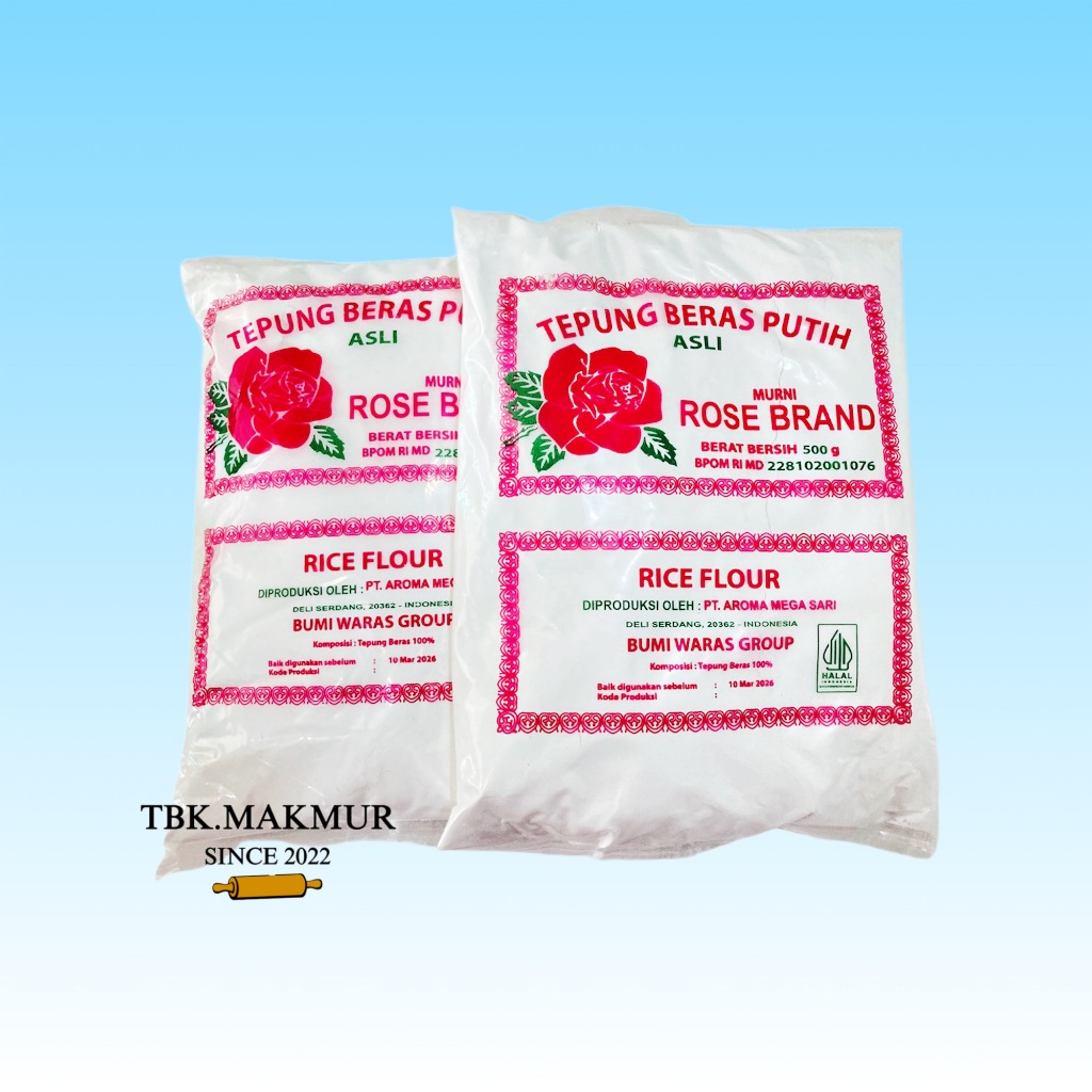 

Rose Brand Tepung Beras Asli 500Gr