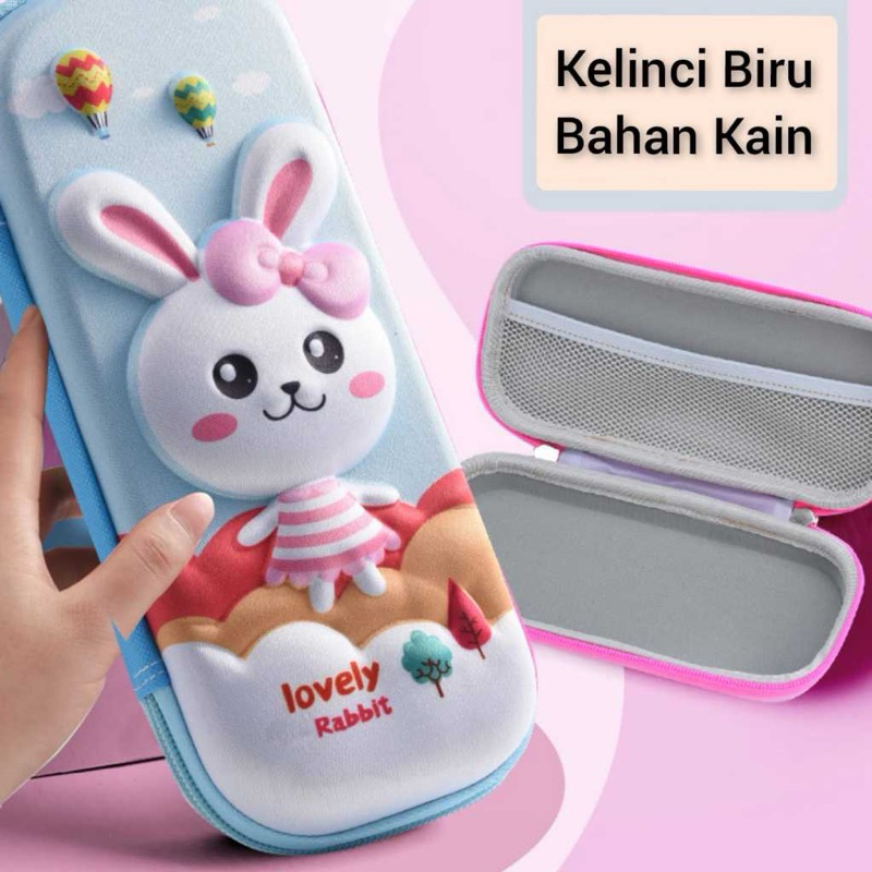 

Tempat Kotak Pensil Tepak Timbul 3D Lucu Imut Astronot Kelinci Dino Unicorn Kuda Bear Cute Pensil Case