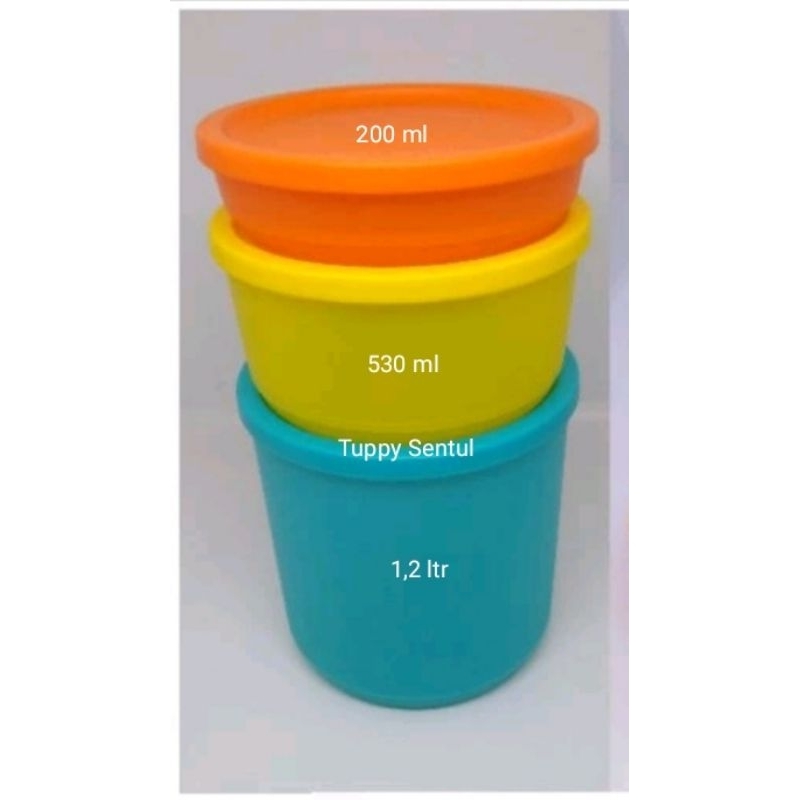 Tupperware Summer Go Round per set isi 3 pcs 3 ukuran