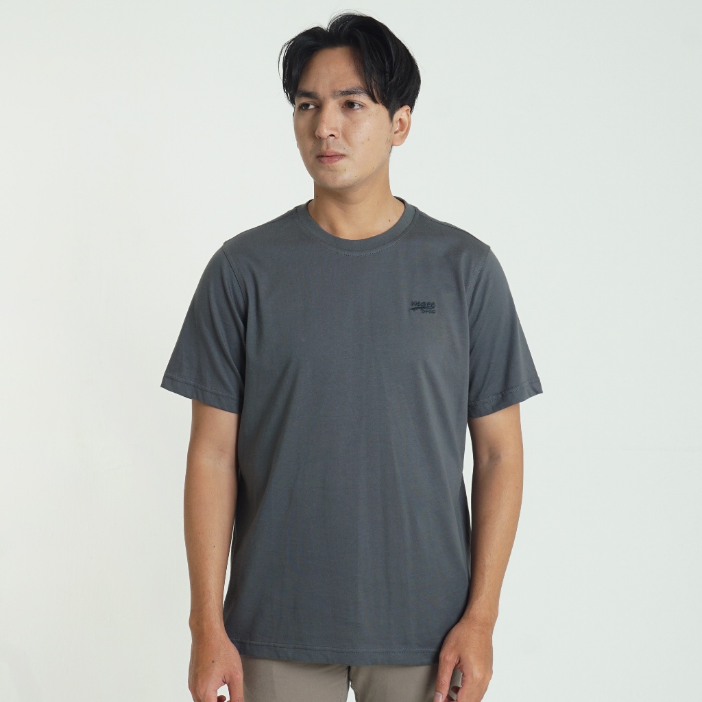 Kaos MGEE Polos Lengan Pendek Cleo  Grey 2