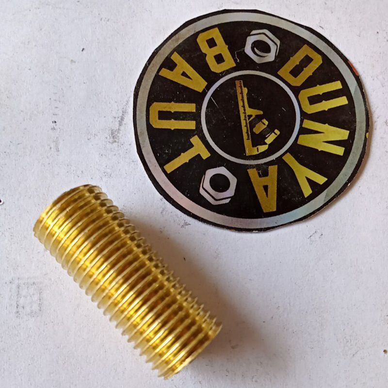 sok drat baut 14 kuningan, shok drat baut m10xm12, per bos baut, recoil
