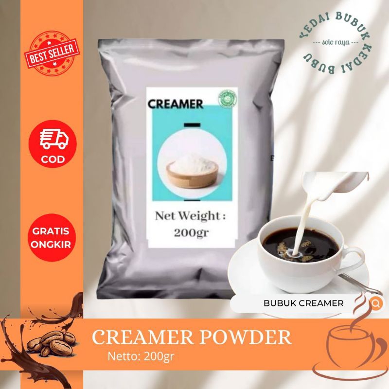 

Bubuk Creamer Non Diary 200gr- Krimer bubuk pengganti susu gurih