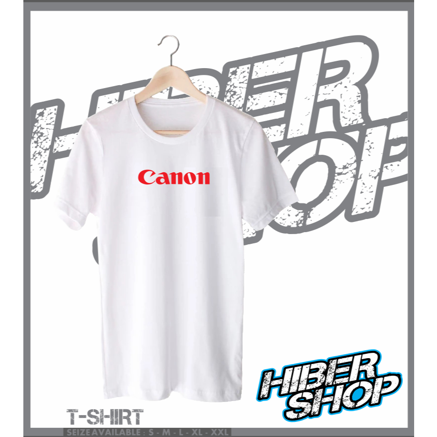 Kaos Baju Distro Kamera Canon Logo Fotografer Fotografi Photography - HIBER SHOP