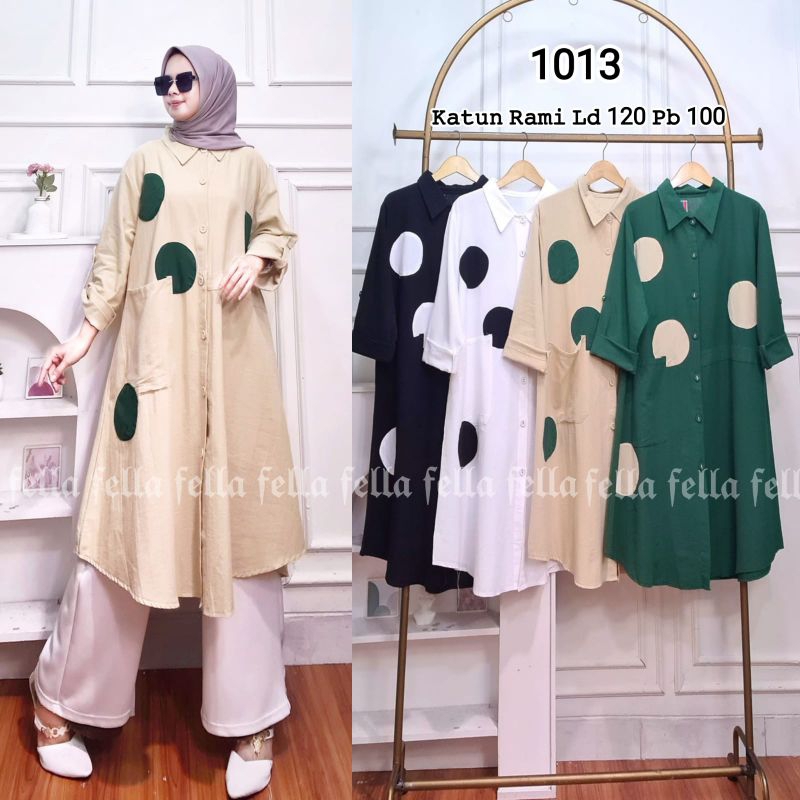 Tunik Jumbo Katun Linen Murah