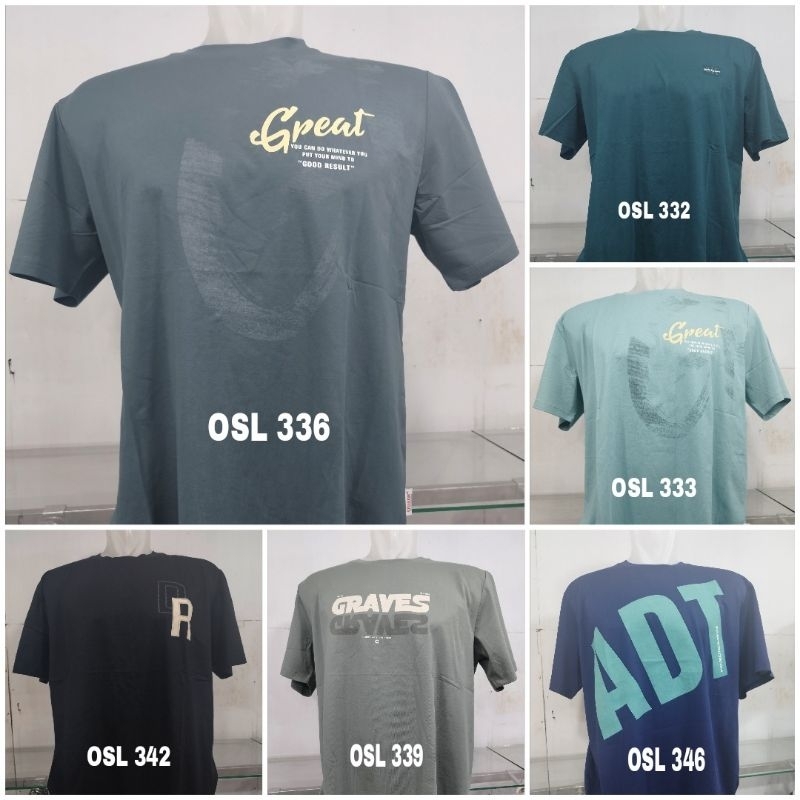 OSULOR KAOS KATUN IMPOR BAHAN PREMIUM PRIA 2XL-4XL / kaos impor pria