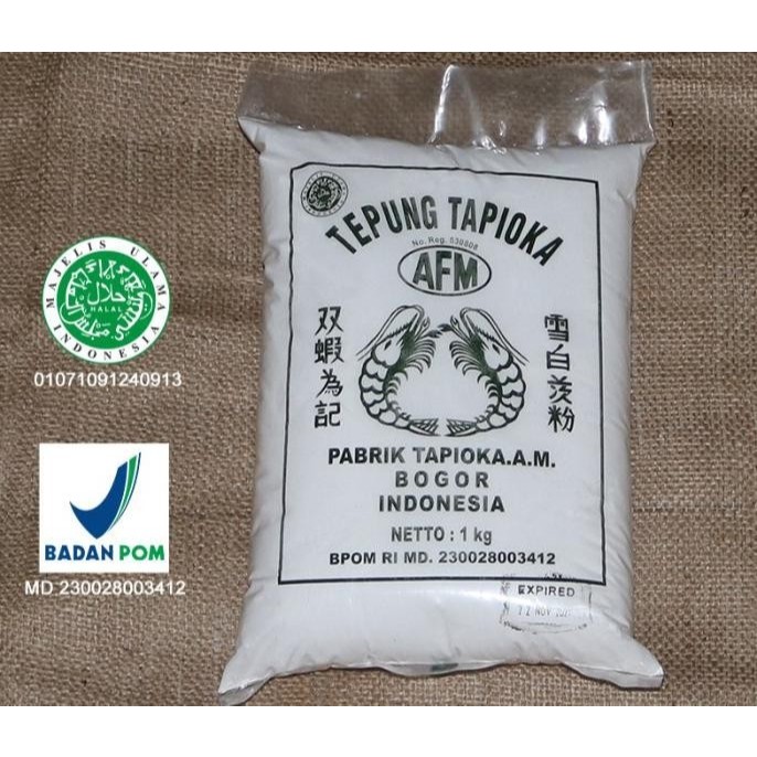 

Tepung Tapioka Cap Udang 1 KG