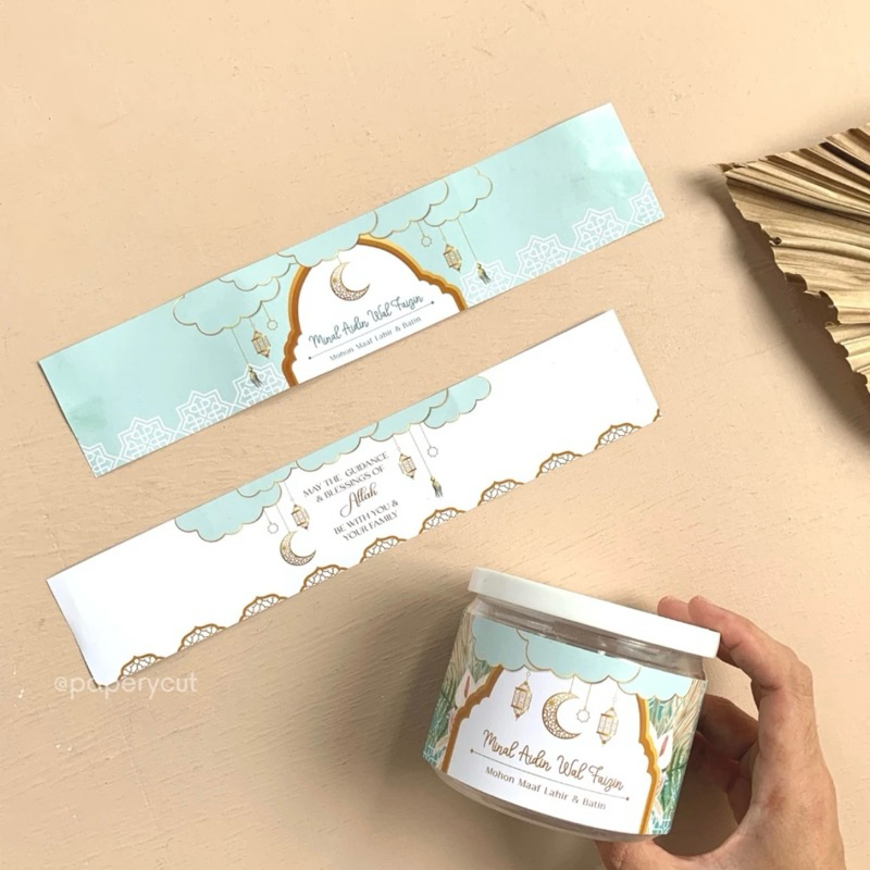 

Sticker Lebaran / Paper sleeve / belt Ready