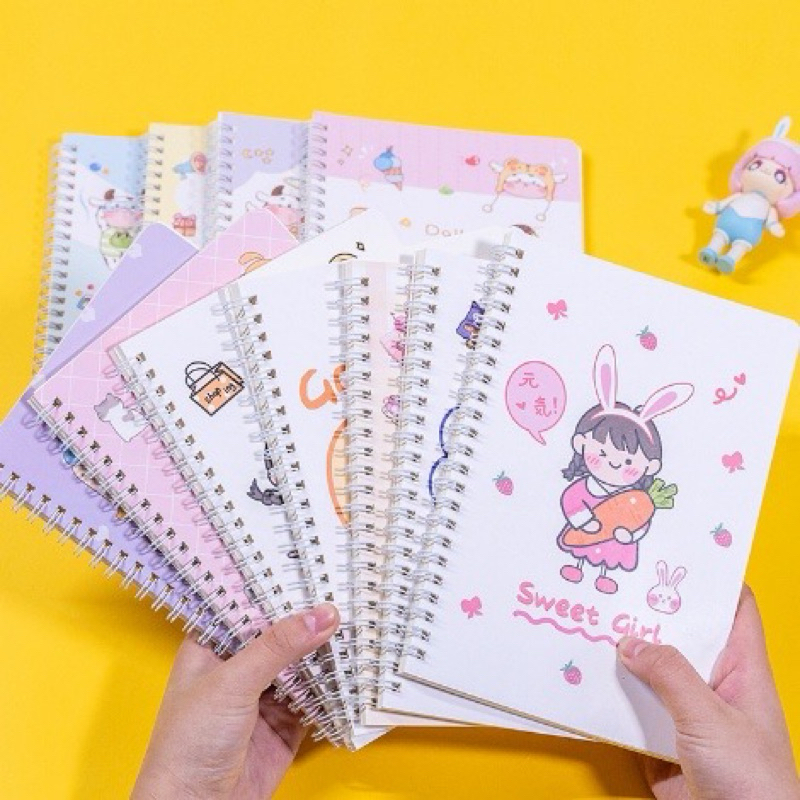 

Buku Catatan Ring A5/Notebook motif ukuran besar/buku tulis/Buku deary