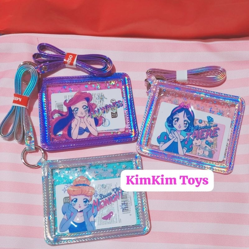 

Card Holder Lanyard Original Miniso Manga Series Snow White Cinderella Id Card Name Tag