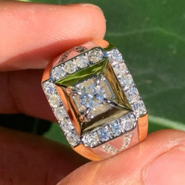 Cincin Berlian Banjar Mewah Pria