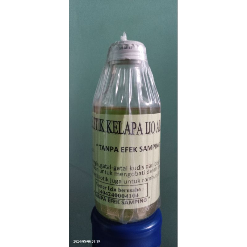 

minyak keletik kelapa hijau Alami