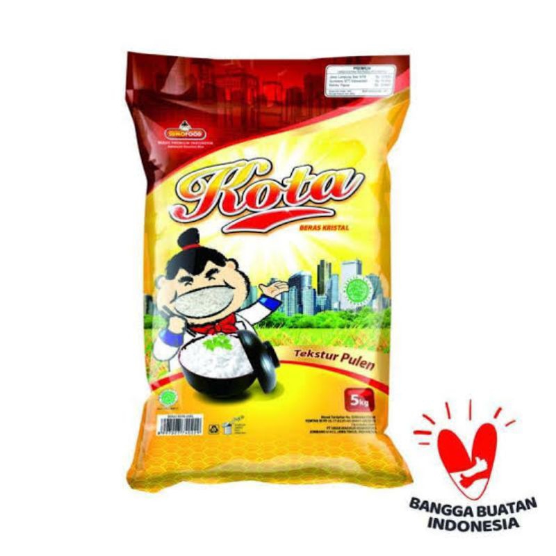 

PROMO BERAS KOTA 5KG TEKSTUR PULEN PUTIH BERSIH